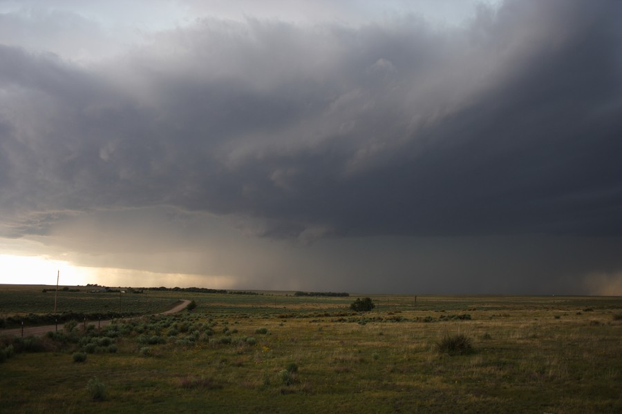 cumulonimbus supercell_thunderstorm : ESE of Campo, Colorado, USA   31 May 2007