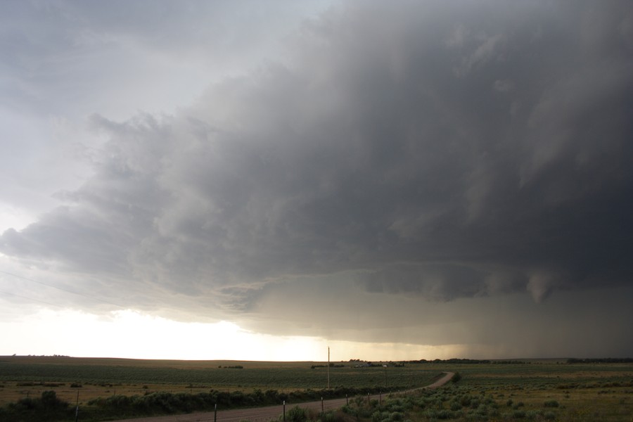 cumulonimbus thunderstorm_base : ESE of Campo, Colorado, USA   31 May 2007