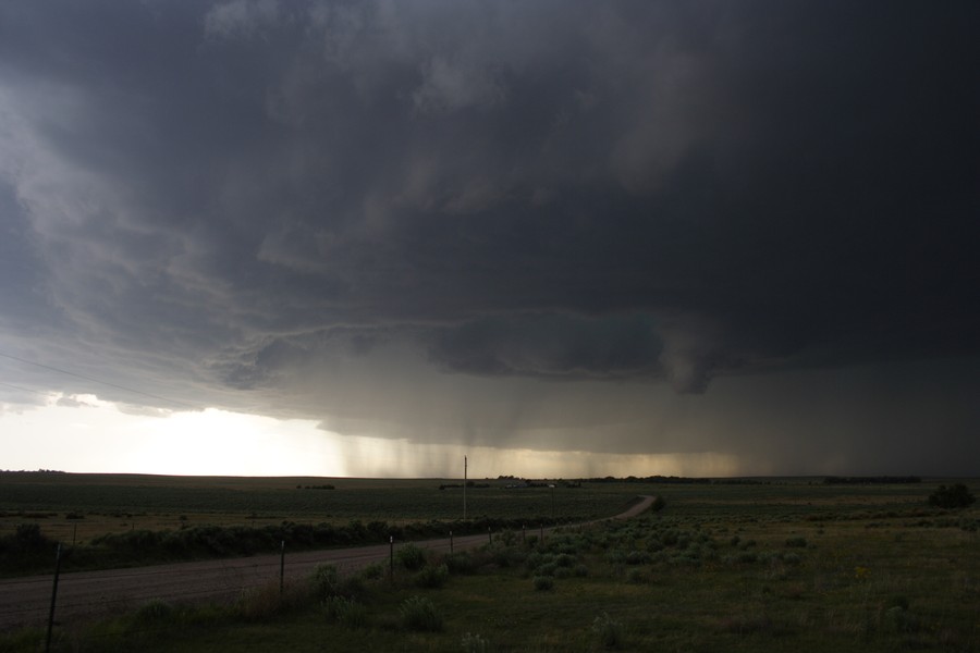 cumulonimbus supercell_thunderstorm : ESE of Campo, Colorado, USA   31 May 2007