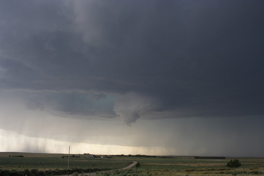 cumulonimbus thunderstorm_base : ESE of Campo, Colorado, USA   31 May 2007