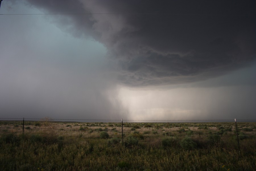 cumulonimbus thunderstorm_base : ESE of Campo, Colorado, USA   31 May 2007