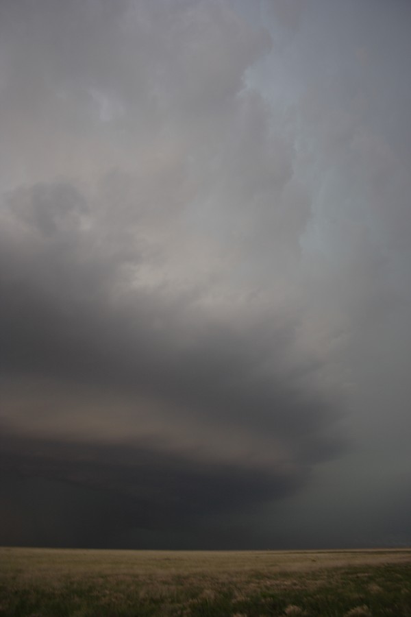 cumulonimbus thunderstorm_base : E of Keyes, Oklahoma, USA   31 May 2007