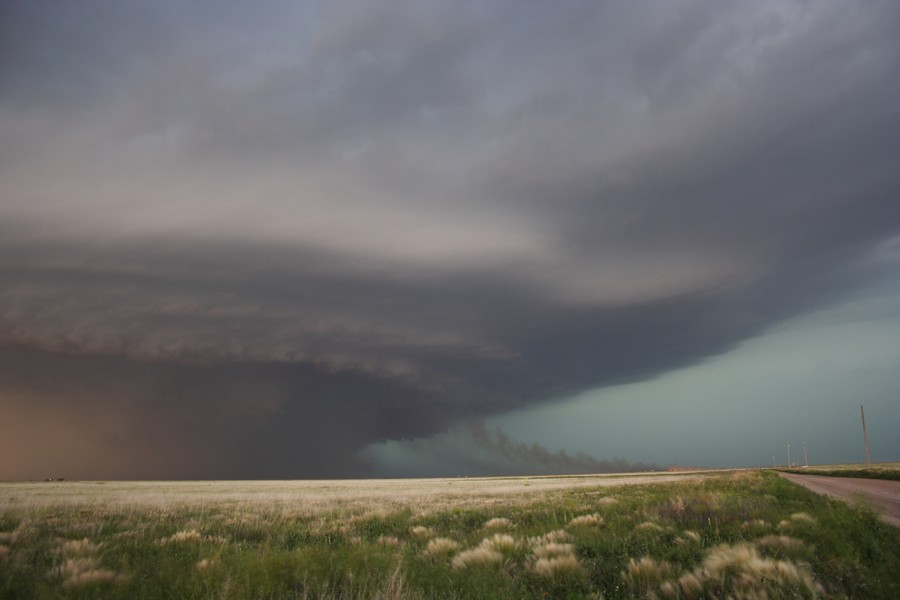 shelfcloud shelf_cloud : E of Keyes, Oklahoma, USA   31 May 2007