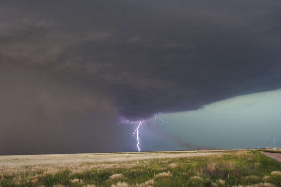 shelfcloud shelf_cloud : E of Keyes, Oklahoma, USA   31 May 2007