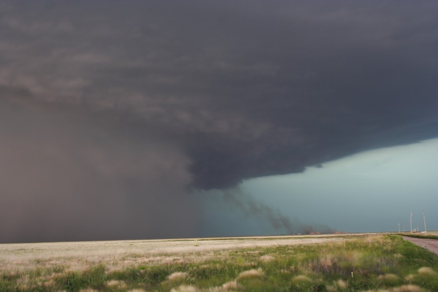 shelfcloud shelf_cloud : E of Keyes, Oklahoma, USA   31 May 2007