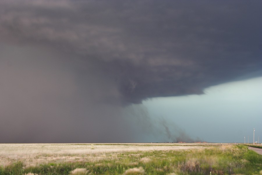 shelfcloud shelf_cloud : E of Keyes, Oklahoma, USA   31 May 2007