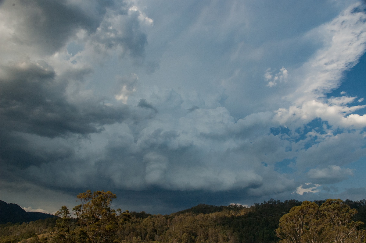 anvil thunderstorm_anvils : Border Ranges, NSW   6 October 2007