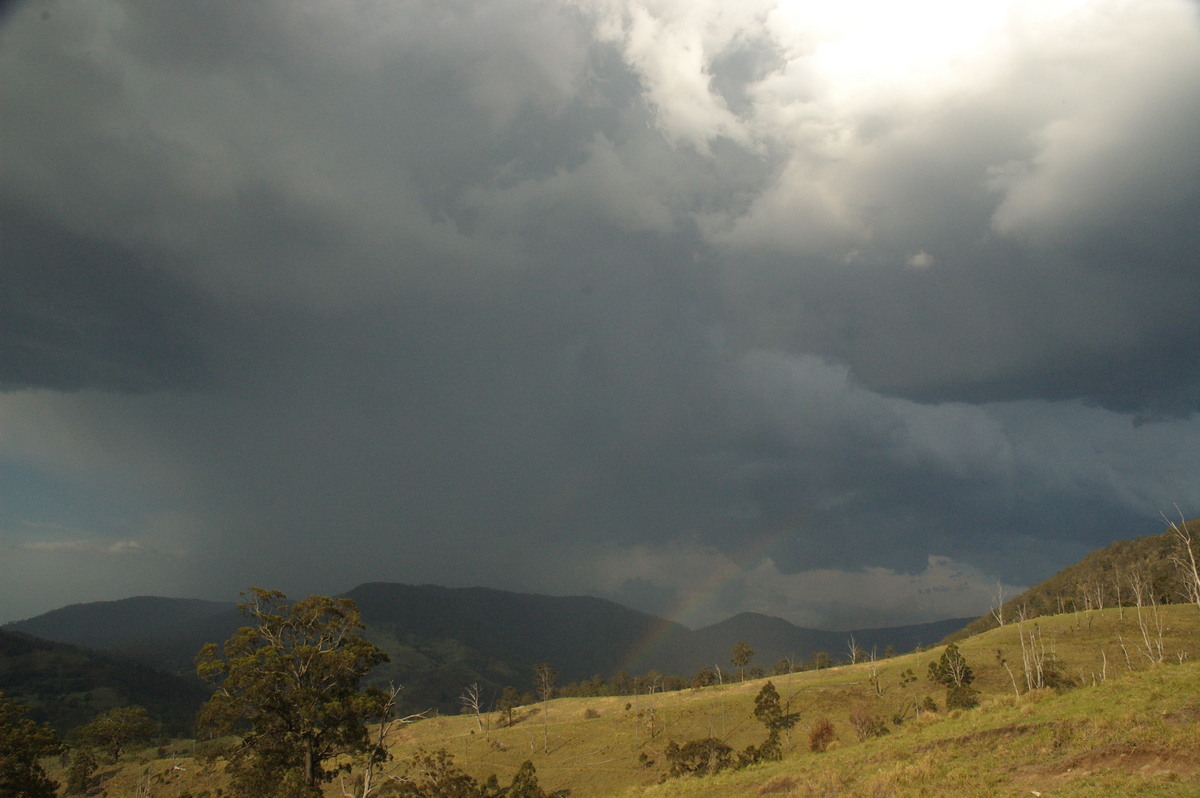 cumulonimbus thunderstorm_base : Border Ranges, NSW   6 October 2007