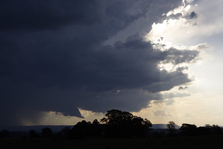 cumulonimbus thunderstorm_base : near Kyogle, NSW   30 October 2007