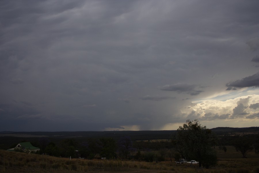 anvil thunderstorm_anvils : near Warialda, NSW   31 October 2007