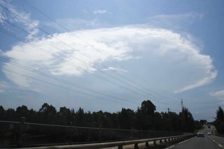 anvil thunderstorm_anvils : North Richmond, NSW   21 November 2007