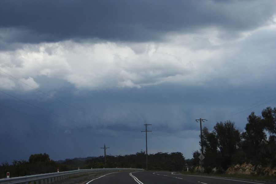 cumulonimbus thunderstorm_base : near Bell, NSW   21 November 2007