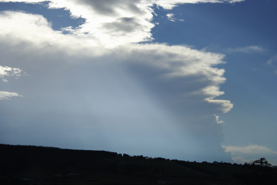 anvil thunderstorm_anvils : E of Bathurst, NSW   7 December 2007