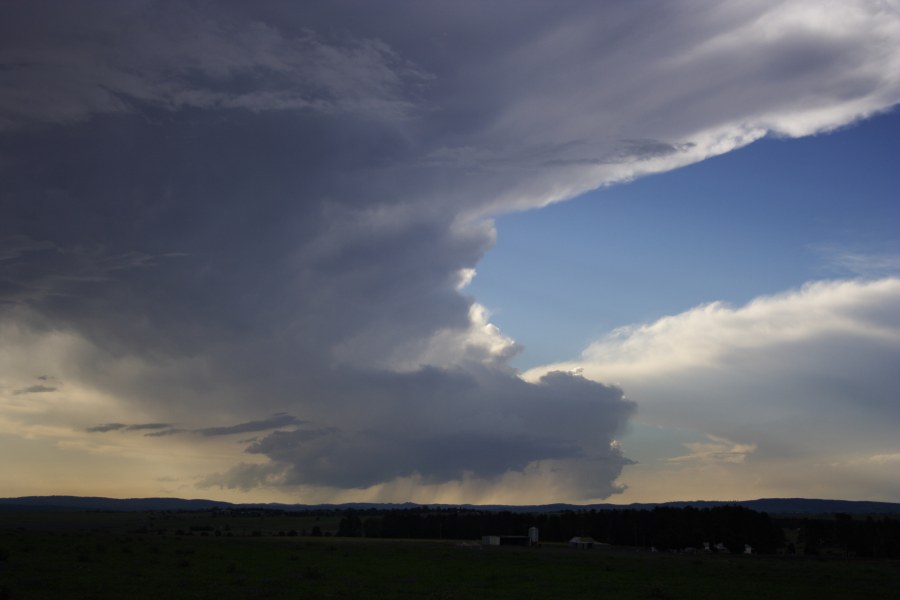 anvil thunderstorm_anvils : E of Bathurst, NSW   7 December 2007