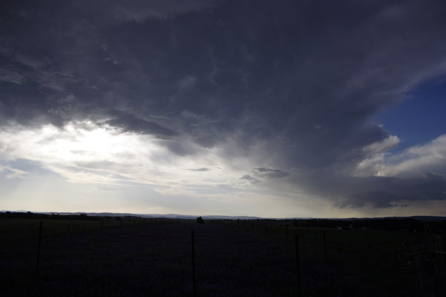 anvil thunderstorm_anvils : E of Bathurst, NSW   7 December 2007