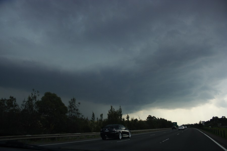 cumulonimbus supercell_thunderstorm : M4 Motorway, NSW   9 December 2007