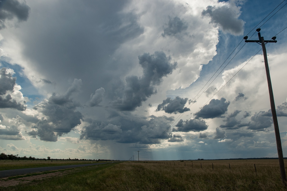 thunderstorm cumulonimbus_incus : W of Goondiwindi, QLD   9 December 2007