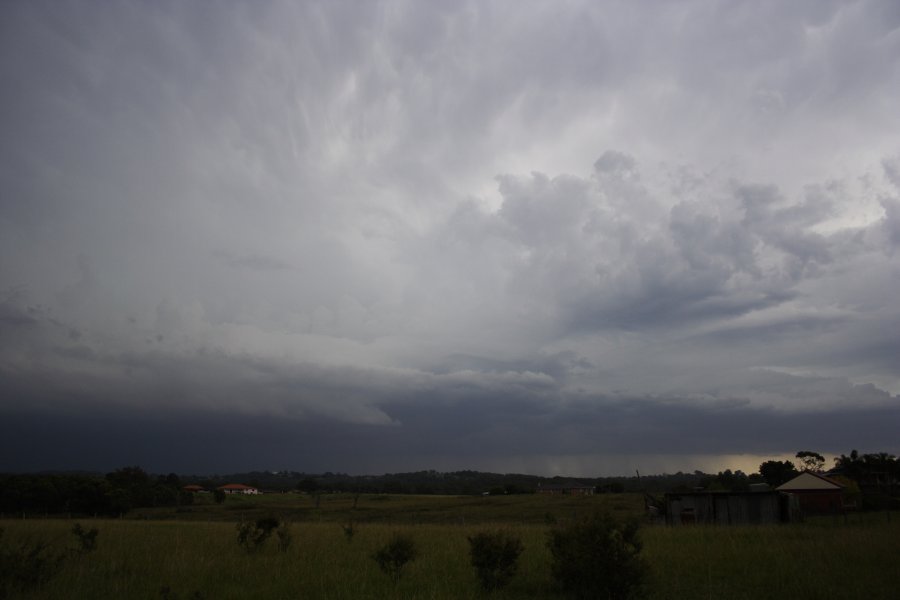 anvil thunderstorm_anvils : near Cross Roads, NSW   26 February 2008