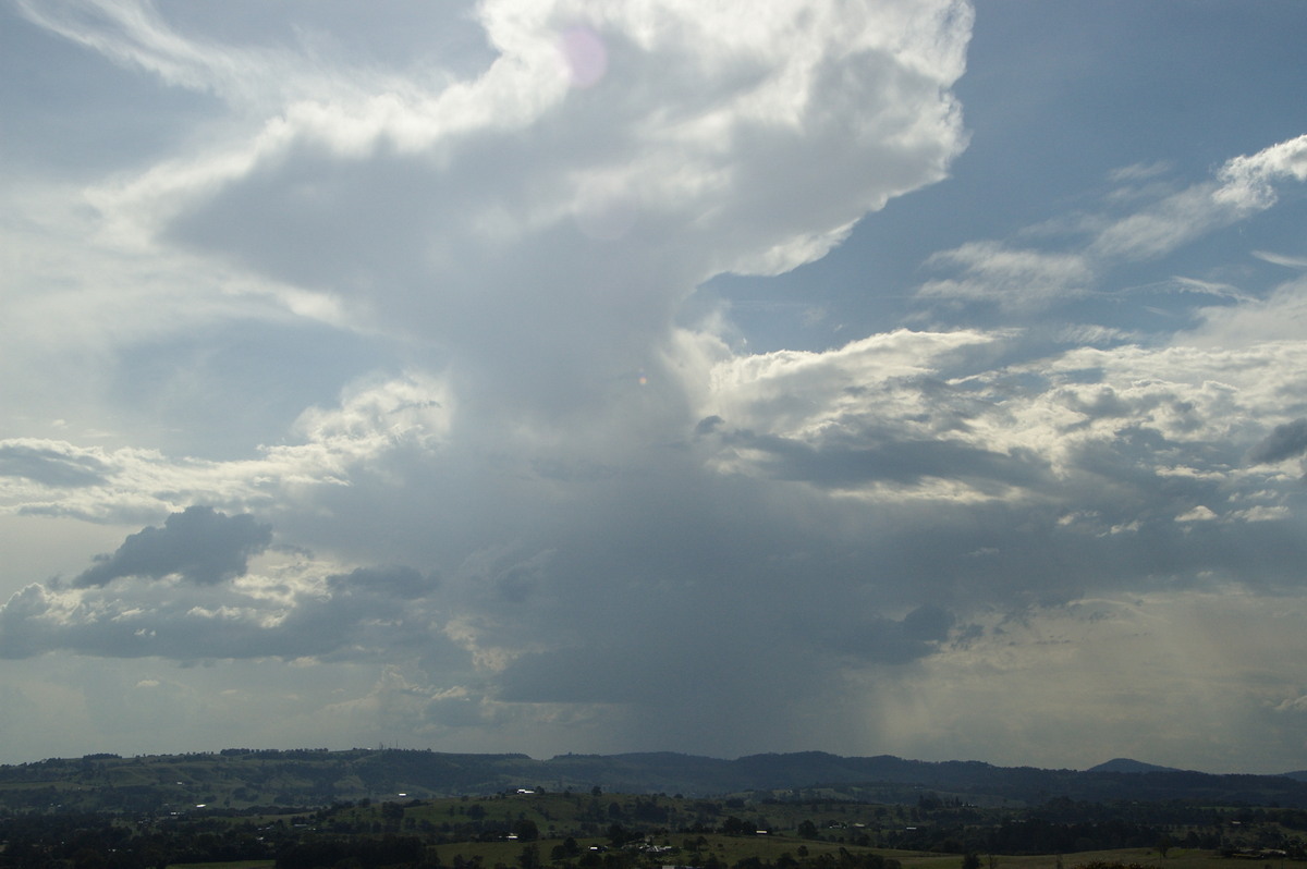 anvil thunderstorm_anvils : Wyrallah, NSW   26 March 2008