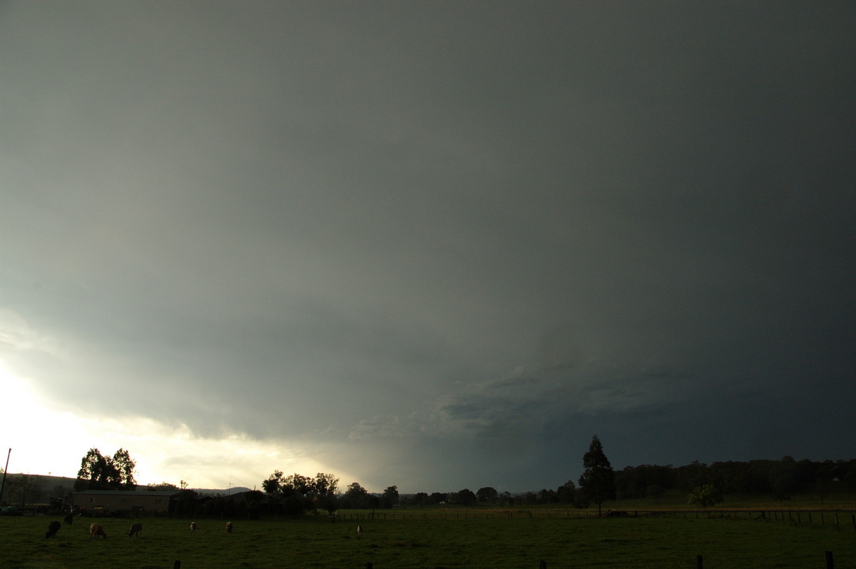 anvil thunderstorm_anvils : S of Kyogle, NSW   21 September 2008