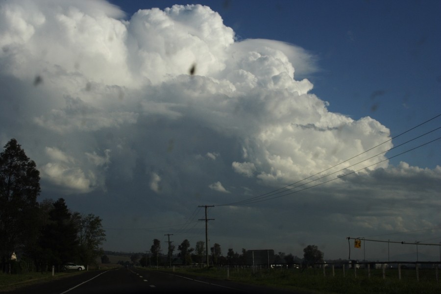 thunderstorm cumulonimbus_incus : near Aberdeen, NSW   5 October 2008