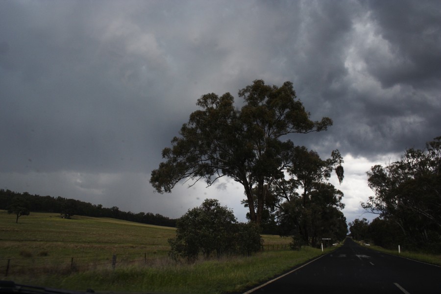 cumulonimbus thunderstorm_base : N of Ulan, NSW   10 October 2008