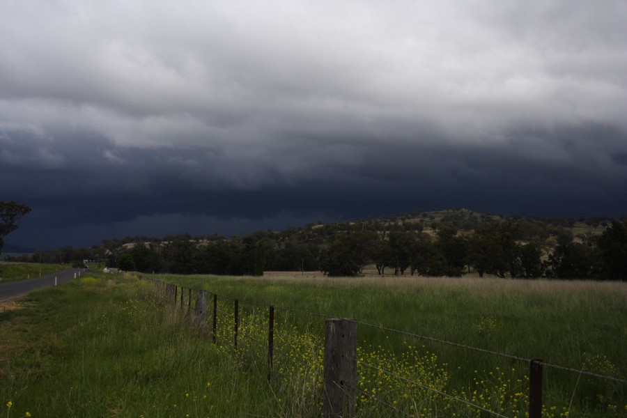 cumulonimbus thunderstorm_base : N of Merriwa, NSW   14 October 2008