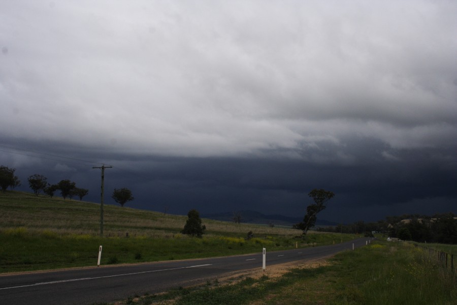 cumulonimbus thunderstorm_base : N of Merriwa, NSW   14 October 2008