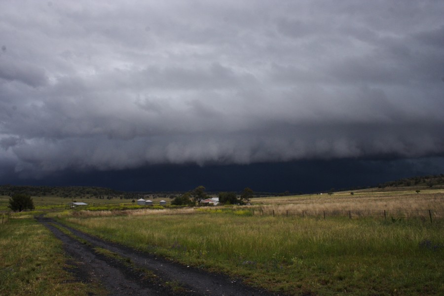 cumulonimbus thunderstorm_base : W of Gunnedah, NSW   14 October 2008