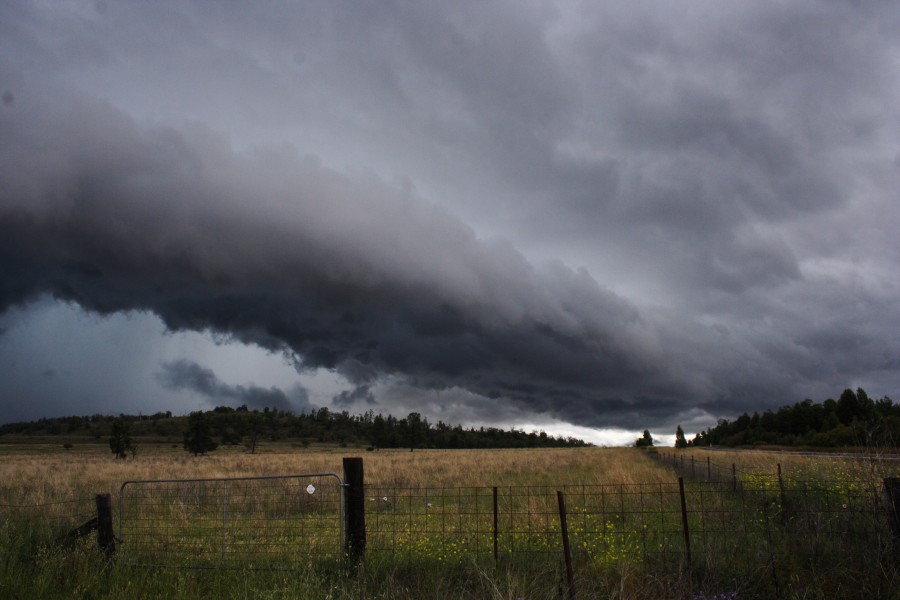 cumulonimbus thunderstorm_base : W of Gunnedah, NSW   14 October 2008