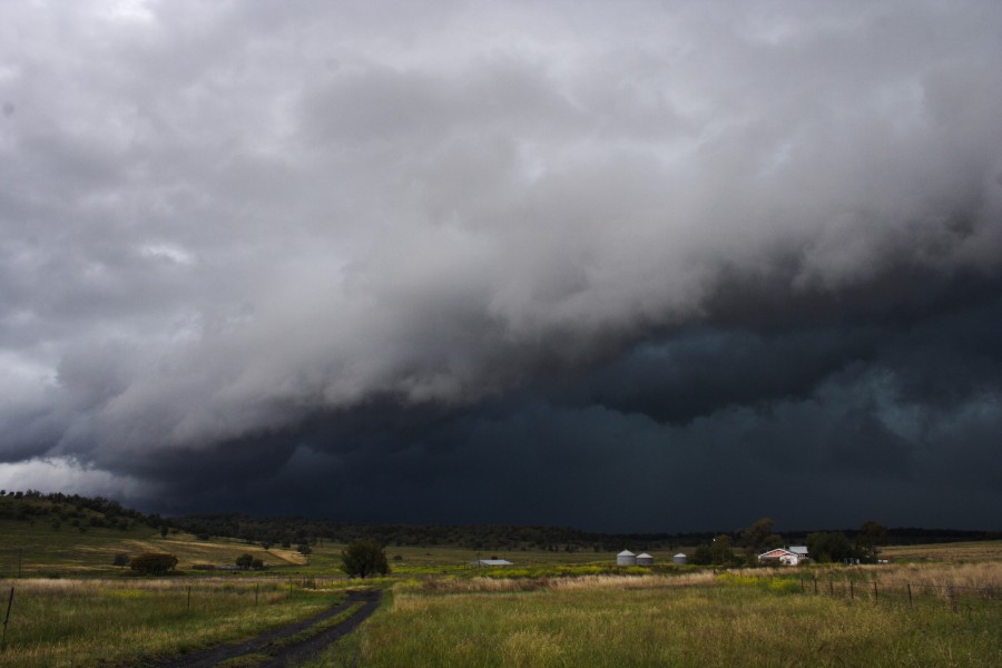 cumulonimbus thunderstorm_base : W of Gunnedah, NSW   14 October 2008