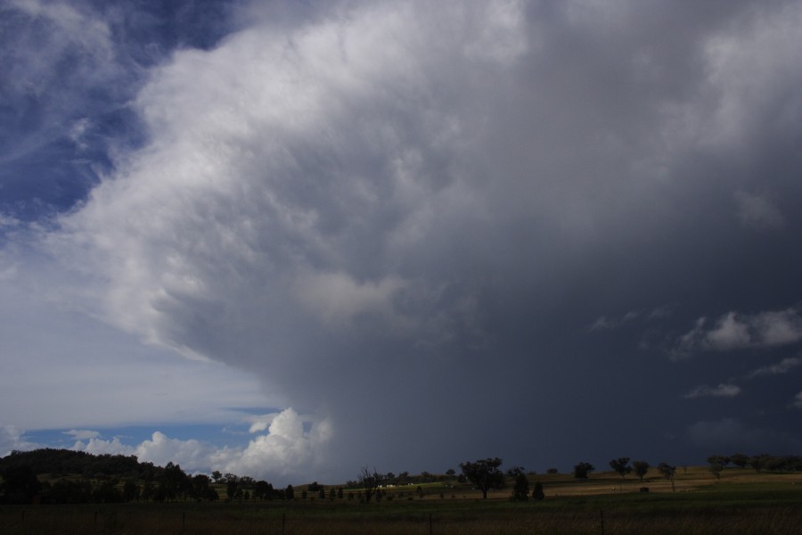 anvil thunderstorm_anvils : N of Tamworth, NSW   14 October 2008