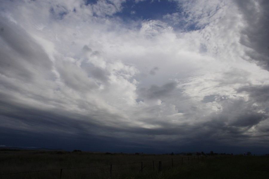 thunderstorm cumulonimbus_incus : W of Manilla, NSW   14 October 2008