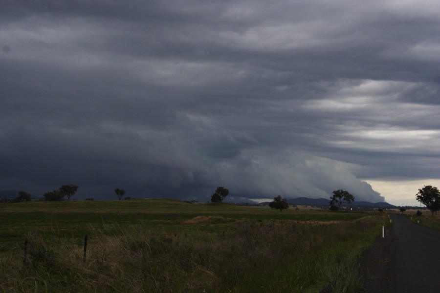 cumulonimbus thunderstorm_base : W of Manilla, NSW   14 October 2008