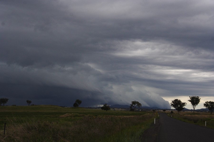 cumulonimbus thunderstorm_base : W of Manilla, NSW   14 October 2008