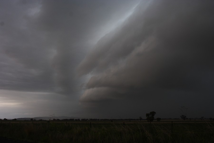 cumulonimbus thunderstorm_base : W of Manilla, NSW   14 October 2008