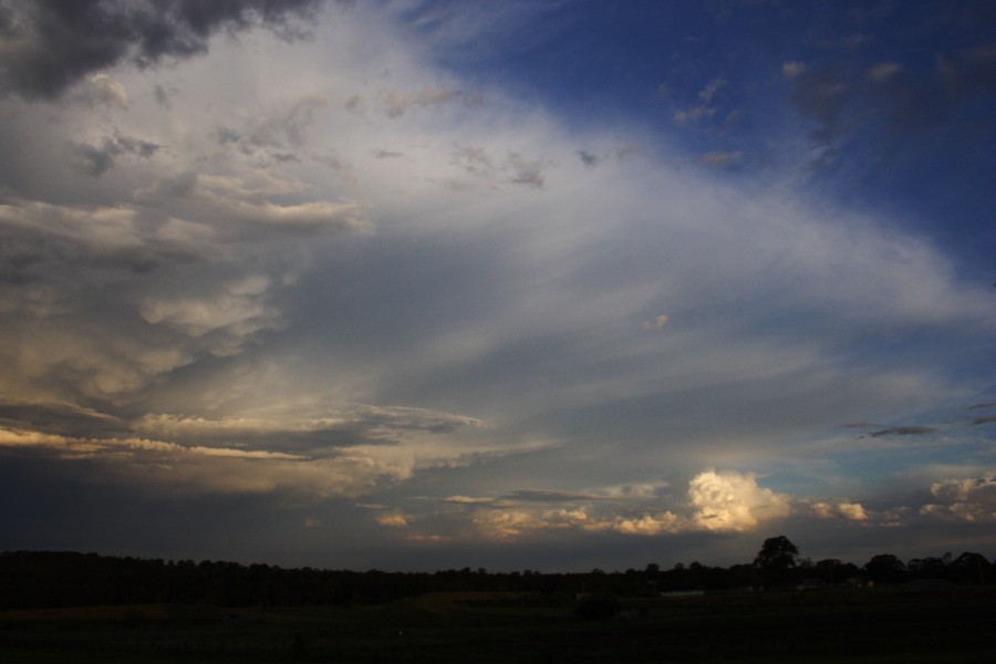 anvil thunderstorm_anvils : Schofields, NSW   19 October 2008