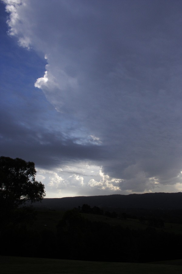 anvil thunderstorm_anvils : Kurrajong, NSW   20 October 2008