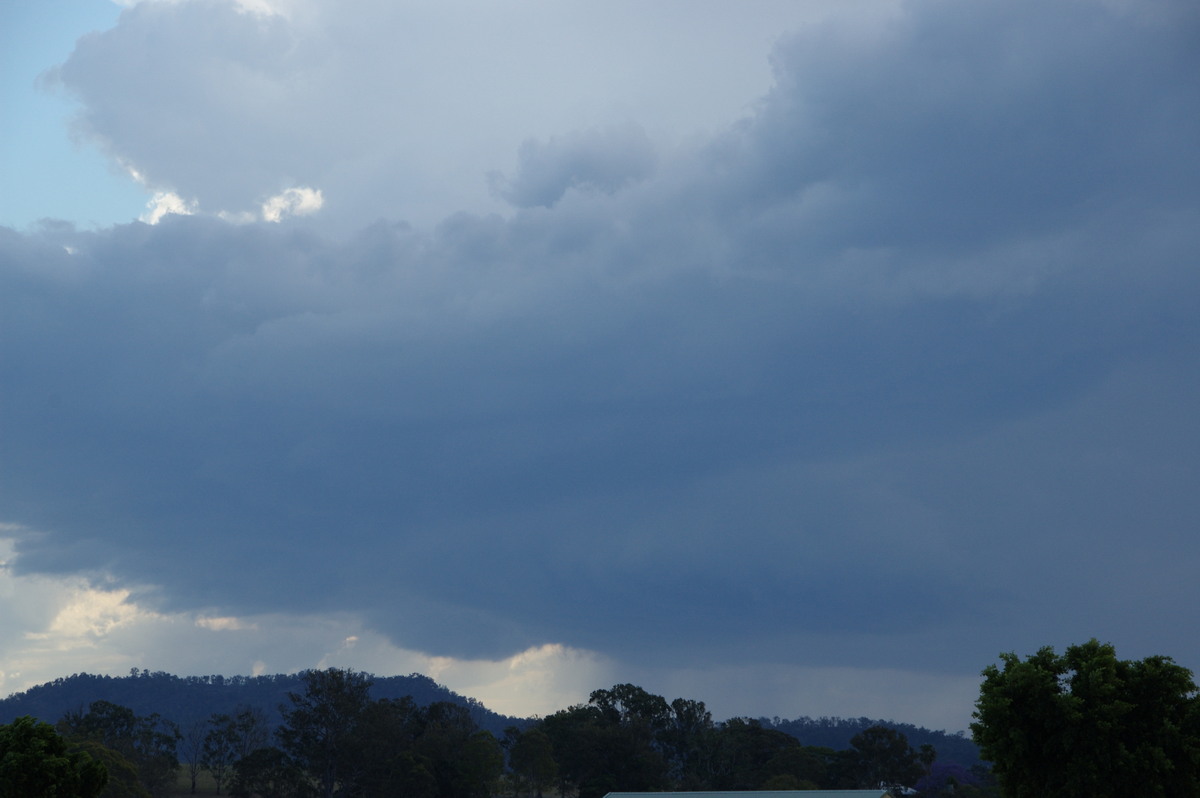 cumulonimbus thunderstorm_base : near Canungra, QLD   25 October 2008