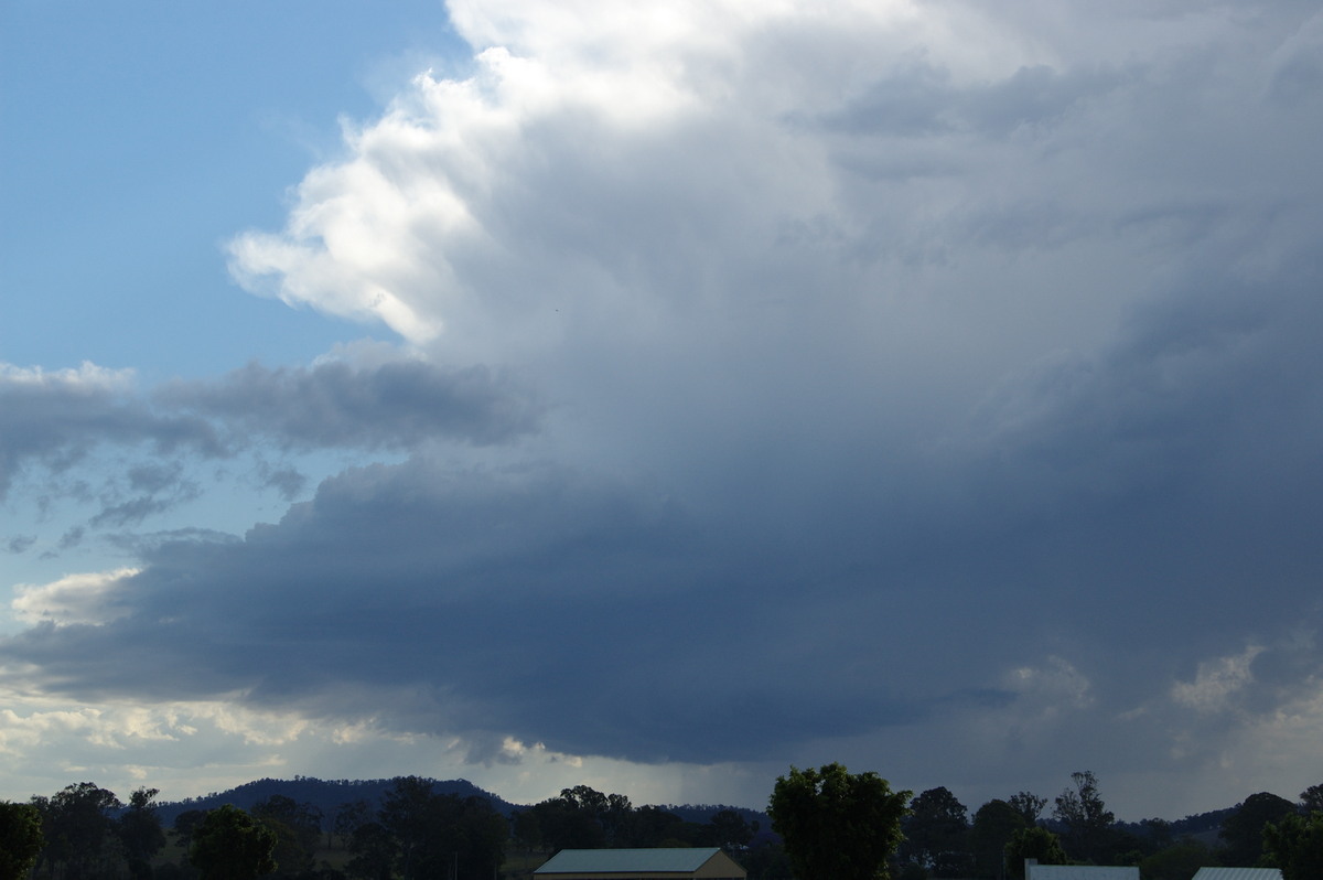 cumulonimbus thunderstorm_base : near Canungra, QLD   25 October 2008