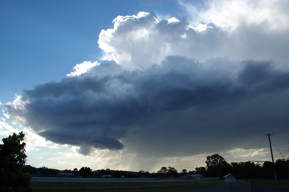 cumulonimbus thunderstorm_base : near Canungra, QLD   25 October 2008