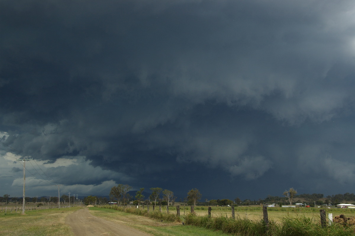 cumulonimbus supercell_thunderstorm : Beaudesert, QLD   16 November 2008