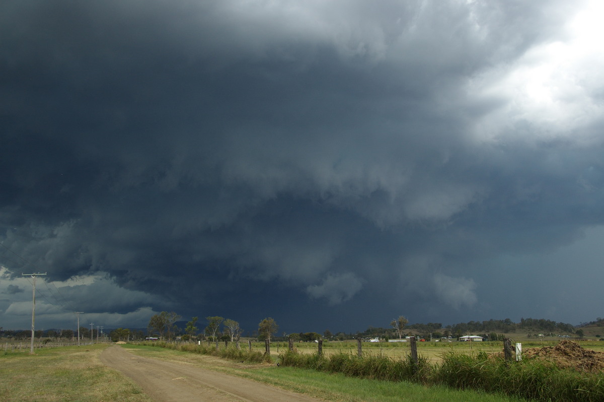 cumulonimbus supercell_thunderstorm : Beaudesert, QLD   16 November 2008