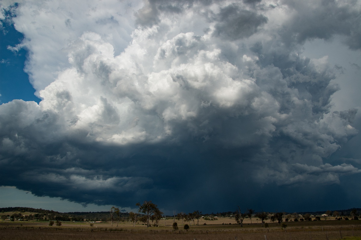 cumulonimbus supercell_thunderstorm : Beaudesert, QLD   16 November 2008