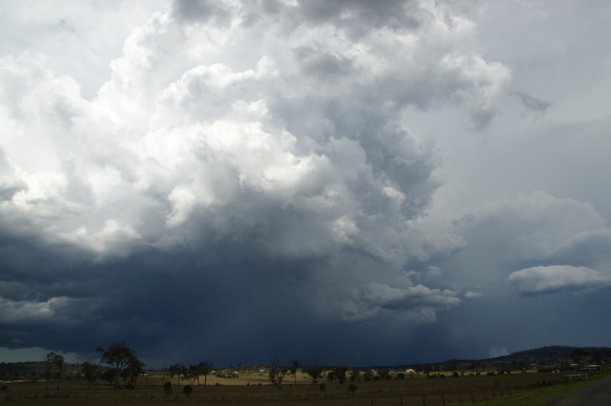 cumulonimbus supercell_thunderstorm : Beaudesert, QLD   16 November 2008