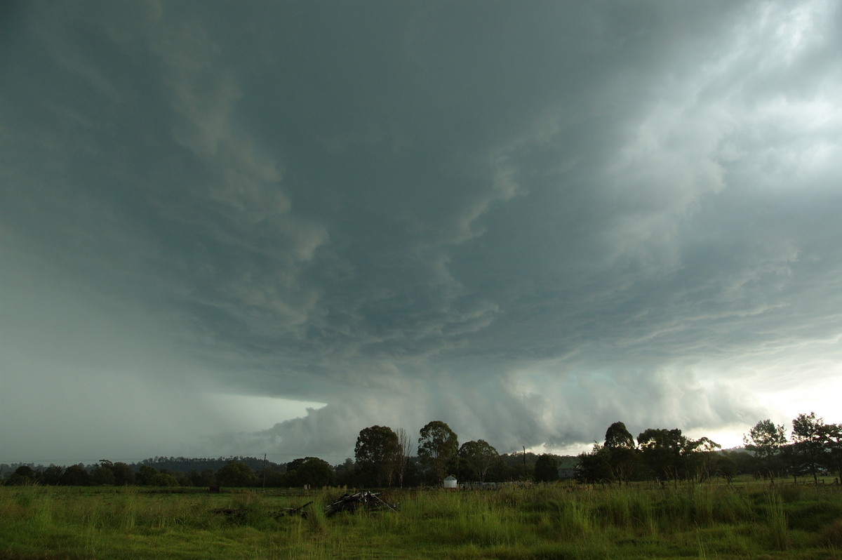 cumulonimbus supercell_thunderstorm : Kyogle, NSW   24 December 2008