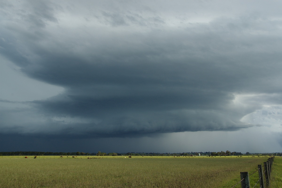 cumulonimbus thunderstorm_base : N of Casino, NSW   24 December 2008