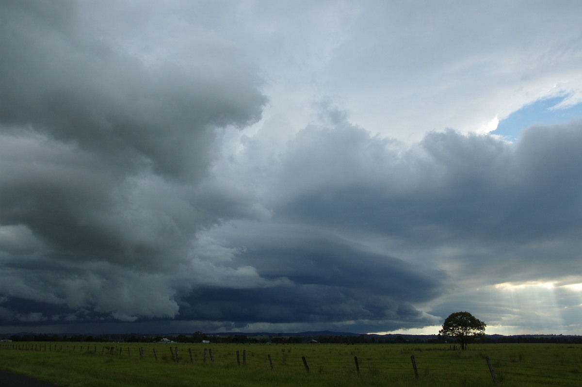 cumulonimbus thunderstorm_base : N of Casino, NSW   24 December 2008