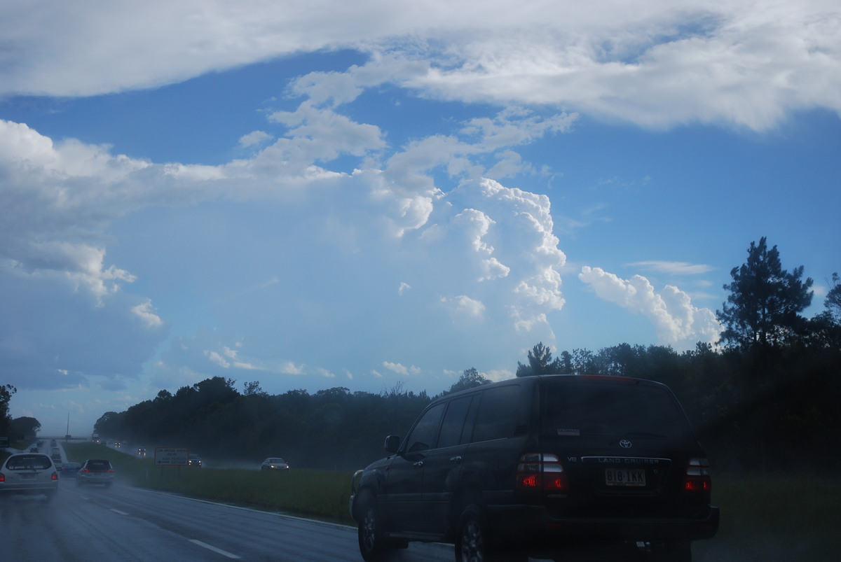 thunderstorm cumulonimbus_calvus : Sunshine Coast, QLD   30 December 2008