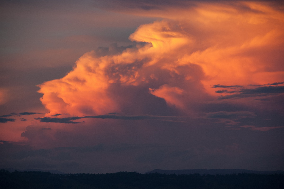 thunderstorm cumulonimbus_incus : McLeans Ridges, NSW   23 January 2009